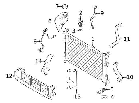 Radiator & Components for 2018 INFINITI QX30 #0