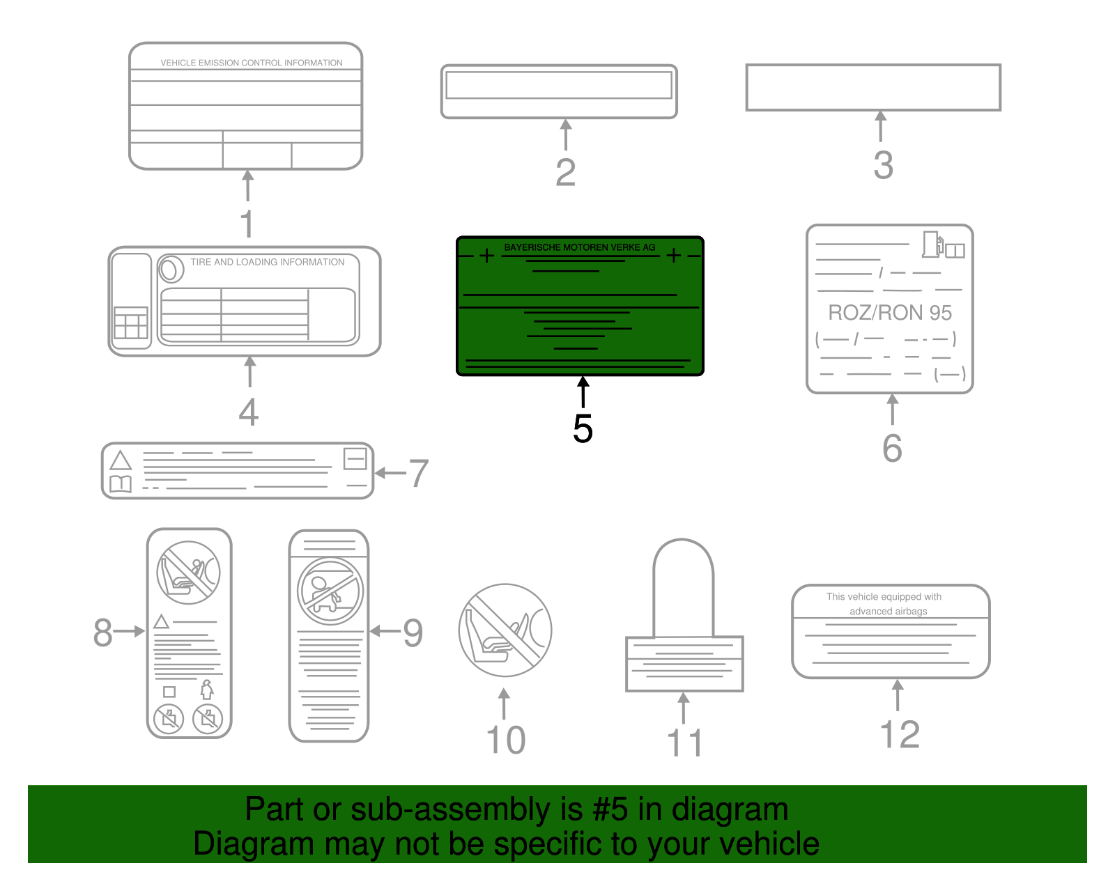AC Label - BMW (71-23-2-552-826)