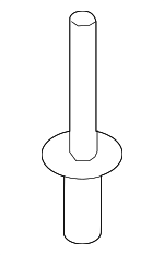 MU001319 - Body: Bumper Cover Rivet for Mitsubishi Image