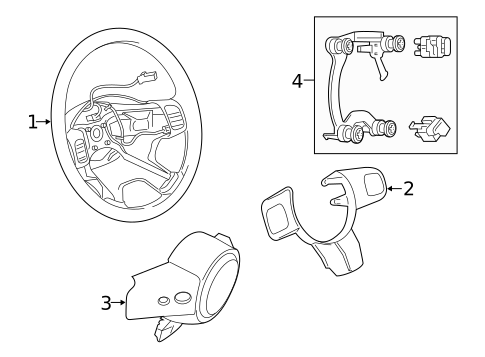Steering Wheel & Trim for 2018 Jeep Wrangler JK #0