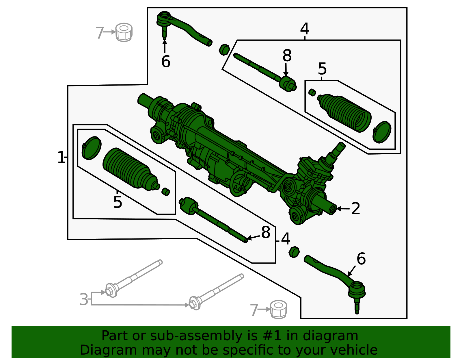 MB3Z-3504-AV - Rack And Pinion Assembly Online Parts Source