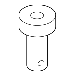 WHT003682 - Electrical: Outer Belt Assembly Lower Bolt for Volkswagen: Arteon, Atlas, Atlas Cross Sport, Beetle, CC, e-Golf, Eos, Golf, Golf Alltrack, Golf R, Golf SportWagen, GTI, Jetta, Passat, Rabbit, Taos, Tiguan, Tiguan Limited Image