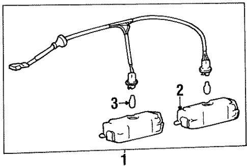 License Lamps for 2000 Hyundai Tiburon #0