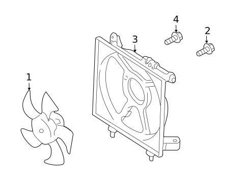 Cooling Fan for 2010 Subaru Legacy #0