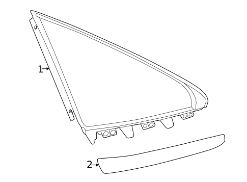 Glass & Hardware for 2020 Mercedes-Benz AMG&reg; GT 63 S #0