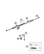 R8042636AB - Steering: Rack And Pinion Gear, Remanufactured for Mopar Image