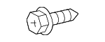 9015960474 - Body: License Bracket Screw for Scion: xB | Toyota: Corolla, Corolla Cross, Highlander, Sequoia, Sienna, Tundra Image