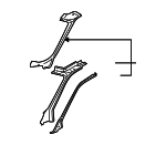 88980797 - Body: Windshield Pillar for GM Image