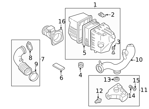 Air Intake for 2003 Mazda Tribute #0