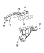 5037637AD - 6.1L Gas; Engine: Exhaust Manifold, Left for Mopar Image