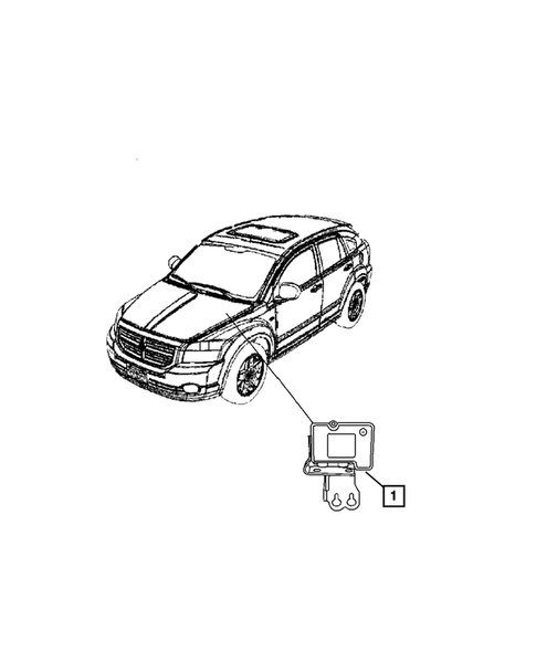 Keys, Modules and Engine Controllers for 2011 Dodge Caliber #3