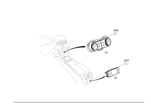 2049002103 - Heating and Ventilation: Operating Unit for Mercedes-Benz Image image