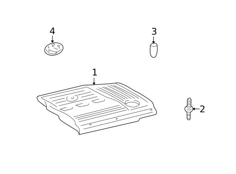 Engine Appearance Cover for 2001 Toyota Highlander #0