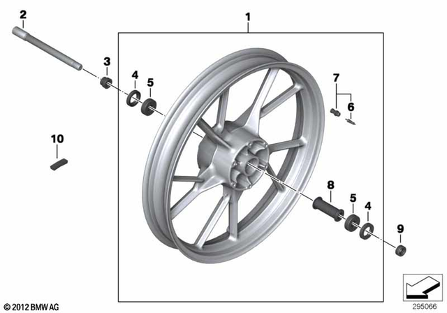 36318534807 - : Front Wheel, Magnesium for BMW-Motorrad Image