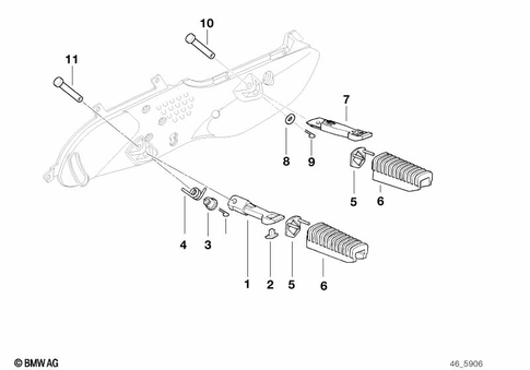 Footrests for 2005 BMW-Motorrad R 1150 RT #0