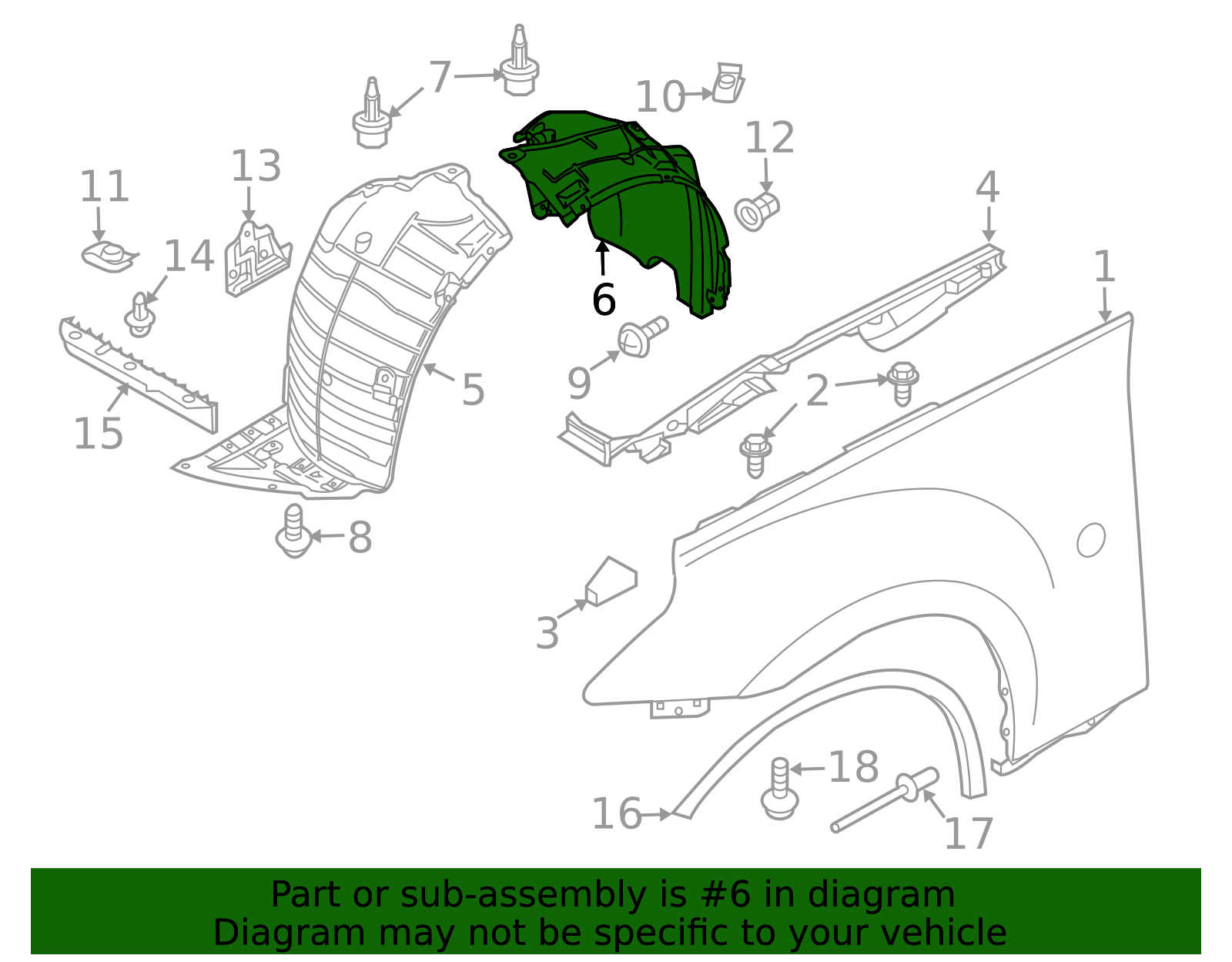 Perfect Fit Front Fender Liner Set For Nissan 370Z (2009-2018) - Driver & Passenger Side