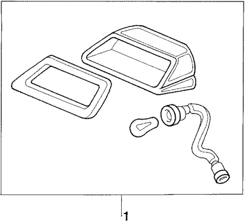 High Mount Lamps for 1988 Acura Legend #0