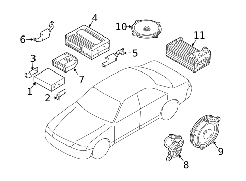 Sound System for 2003 INFINITI M45 #0