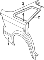 E3FZ5827840A - Body: Outer Panel for Mercury: Lynx Image