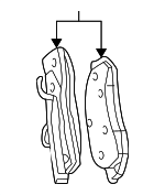5086364AB - Brakes: Brake Pads for Chrysler: PT Cruiser | Dodge: Neon Image
