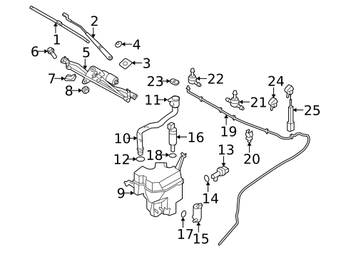 Wiper & Washer Components for 2009 Volvo S80 #0