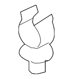 30884118 - Body: Washer Hose Retainer for Volvo Image