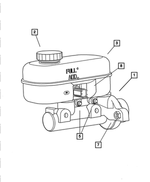 5072995AA - Service Brakes: Brake Master Cylinder Reservoir for Mopar Image