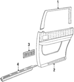 10216349 - Body: Trim Panel for Chevrolet: Lumina APV | Oldsmobile: Silhouette | Pontiac: Trans Sport Image