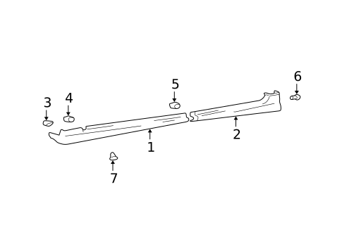 Exterior Trim - Pillars for 2001 Hyundai Sonata #0