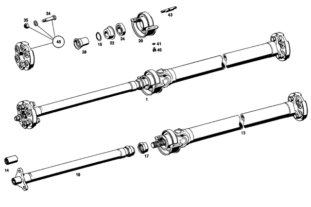 1144104101 - : Propeller Shaft for Mercedes-Benz Image
