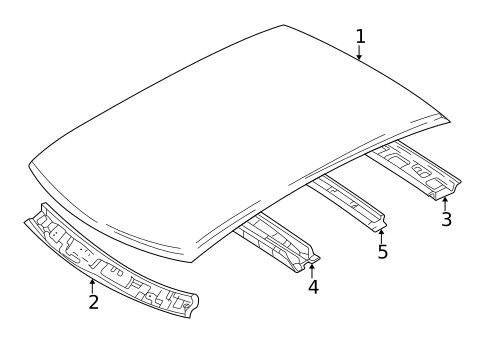 Roof & Components for 2002 Hyundai Accent #0