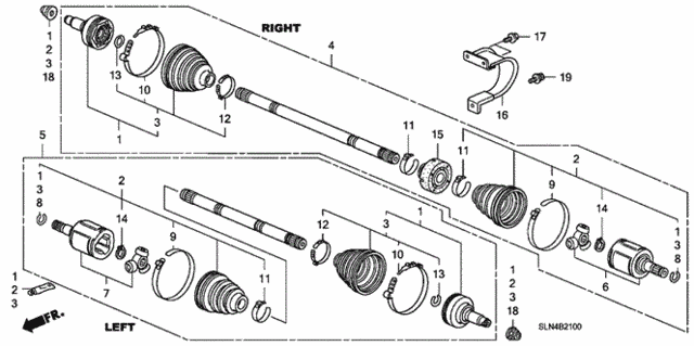 Driveshaft (MT) for 2008 Honda Fit #0