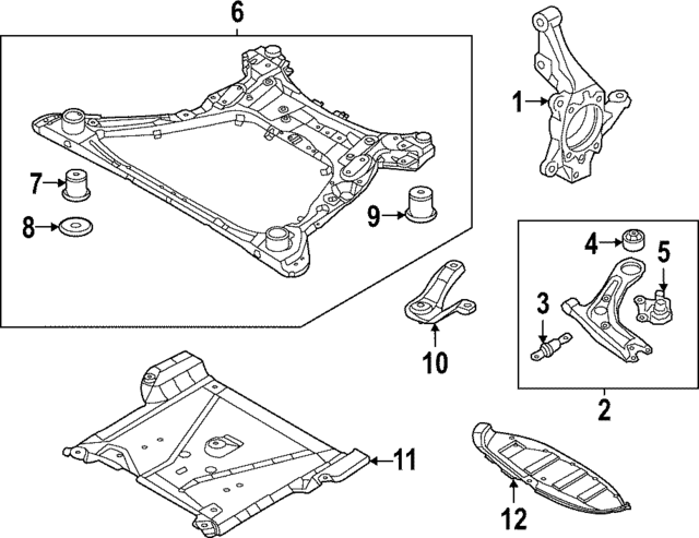 54501P2000 - : Lower Control Arm for Hyundai Image