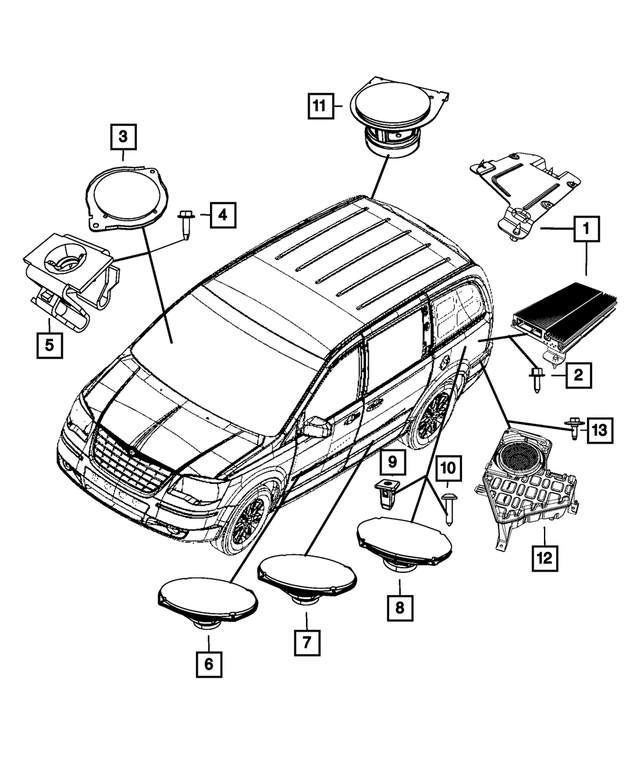 154806 - Instrument Panel and Radios and Consoles: Round Head Screw for Mopar Image