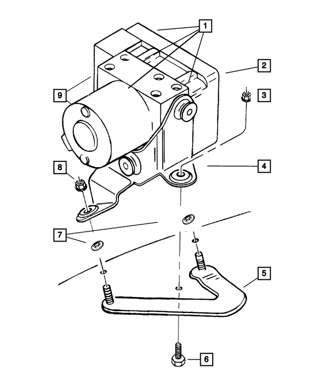 « 52128138AE – Service Brakes : Abs Unite De Commande pour Mopar Image »