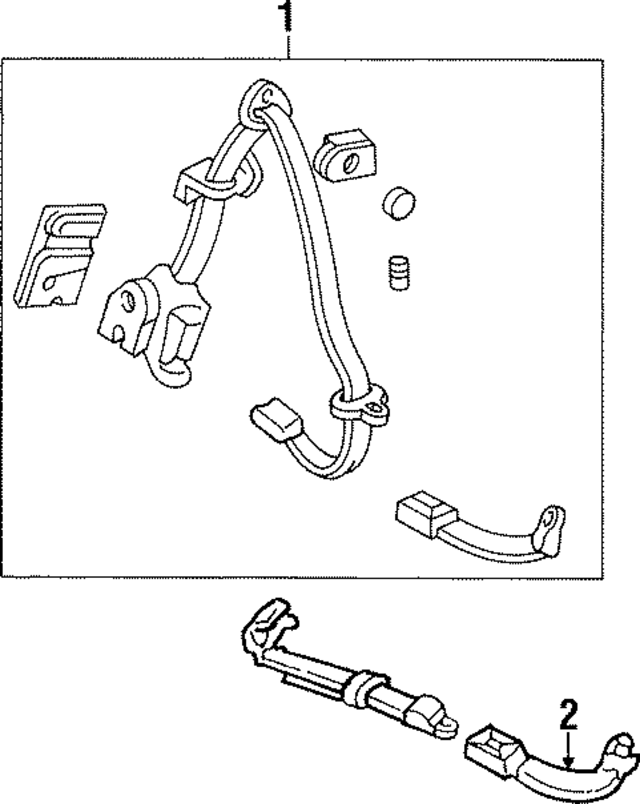 4828SK8A01ZB - : Rear Belt Assembly for Acura Image