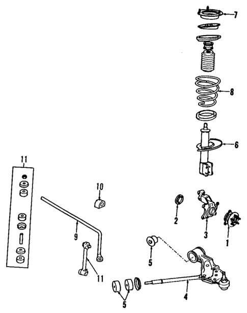 Suspension Components for 1993 Cadillac Eldorado #2