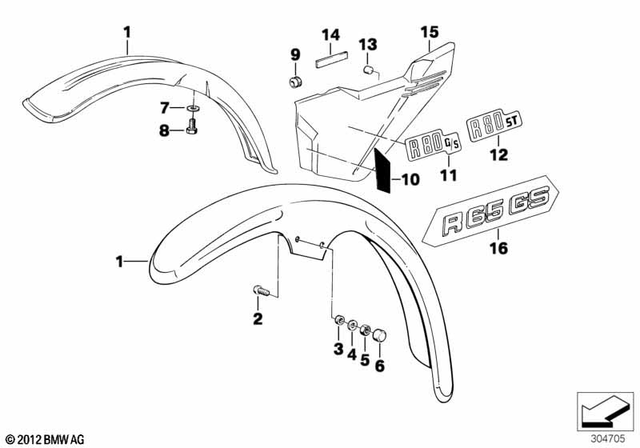 7119936439 - Frame and Mounting Parts: Washer - 5.3-140 Hv-zns for BMW-Motorrad Image
