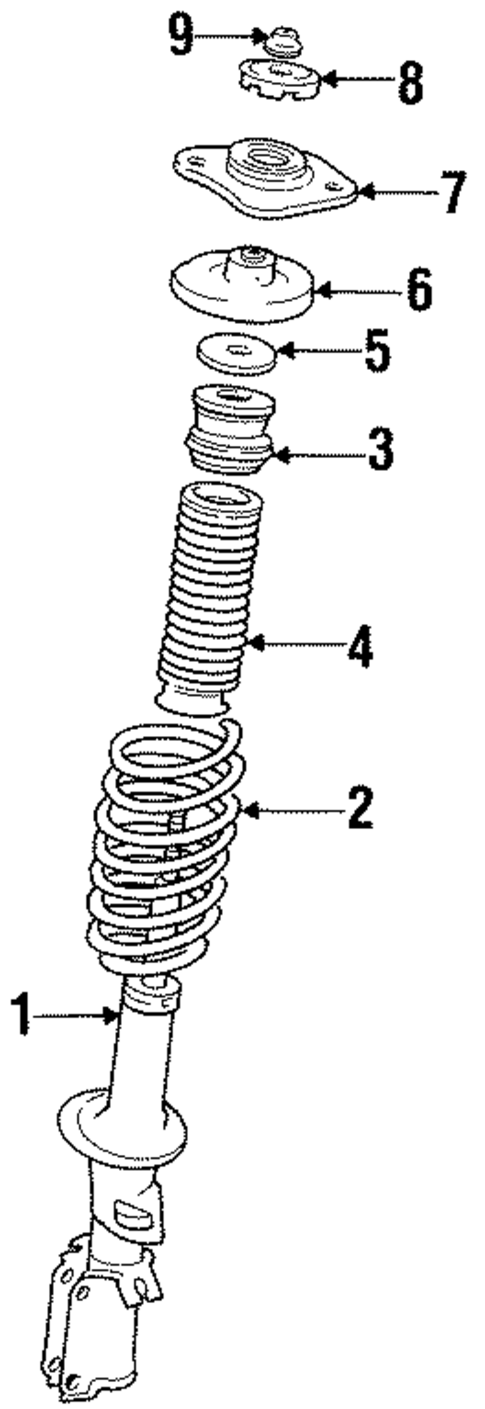 Struts & Components for 1995 Volvo 850 #0