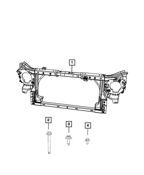 Radiator and Related Parts; Charge Air Cooler for 2017 Jeep Wrangler #1