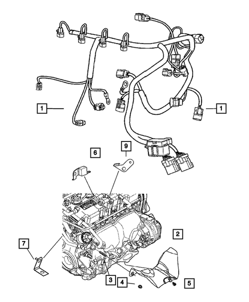 Wiring-Engine & Related Parts for 2005 Dodge Neon #0