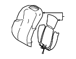 7107450E70B5 - : Seat Back Cover for Lexus: LS500, LS500h Image