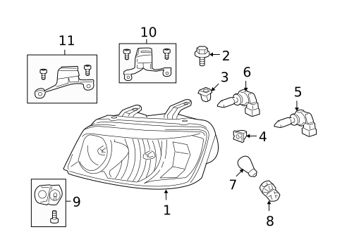 Bulbs - Chassis for 2006 Toyota Highlander #0