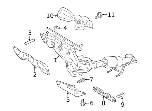 Exhaust Components for 2017 Ford Fusion #2