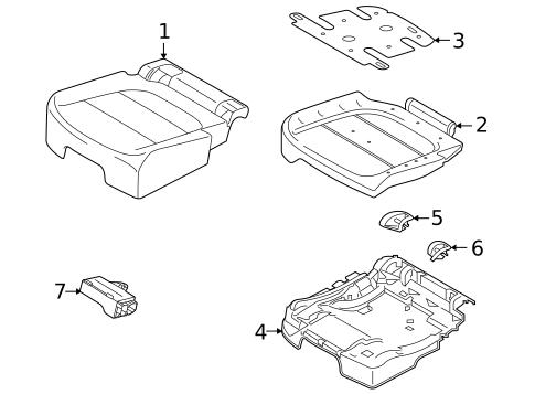 Rear Seat Components for 2024 Lincoln Corsair #3