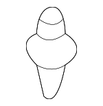 9046710206 - Body: Cowl Grille Clip for Lexus: ES350, GS F, GS Turbo, GS200t, GS300, GS350, GS430, GS450h, GS460, IS200t, IS250, IS300, IS350, IS500, LS430, LS460, LS600h, RC F, RC200t, RC300, RC350, RX350, RX450h Image