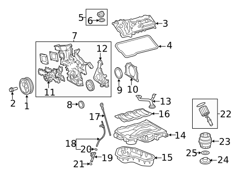 Oil Pan for 2016 Toyota Camry #1