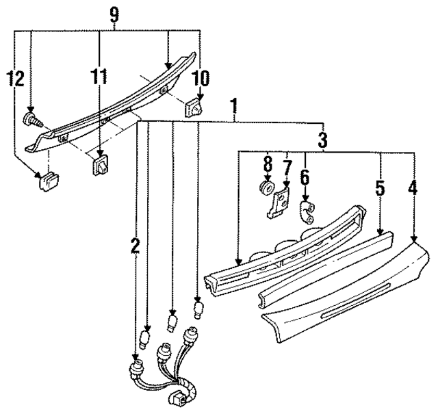 FD0150850D - : High Mount Lamp for Mazda Image