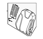 F1EZ5864810C - Body: Seat Back Pad for FORD Image