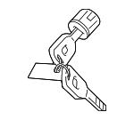 49223A0A01 - Body: Cylinder &amp; Keys for Honda Image